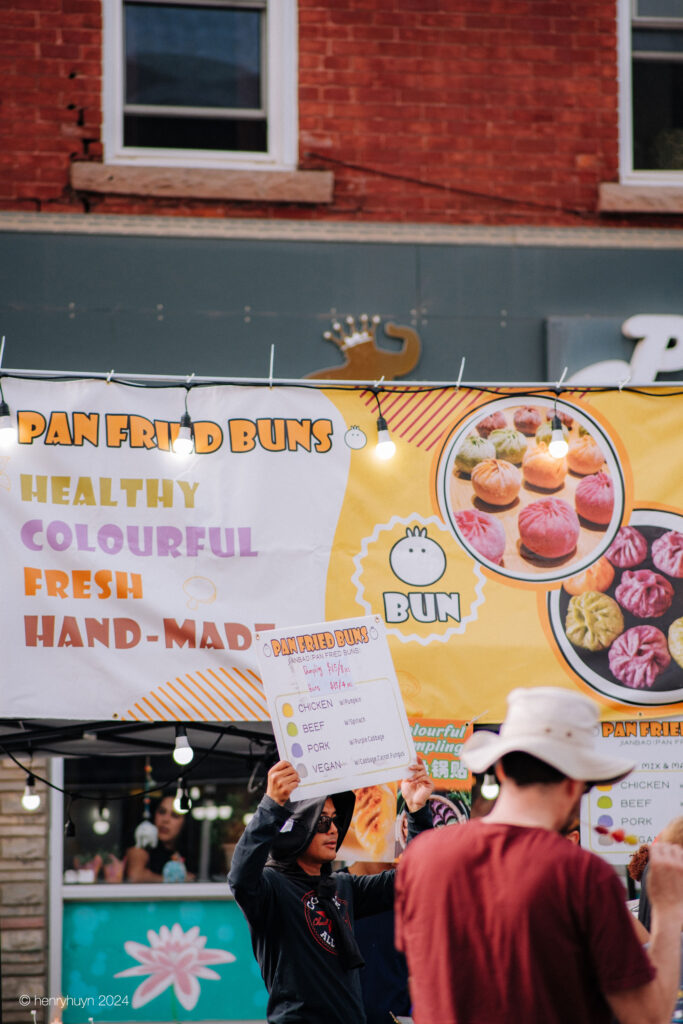 an egg waffle booth